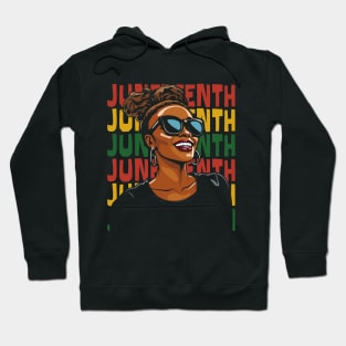 Black History Juneteenth Art for Men, Women, Girls Hoodie